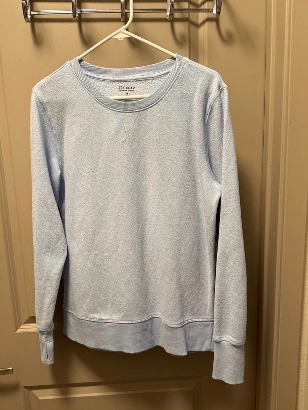 tek gear Light Blue Crewneck Sweater for women